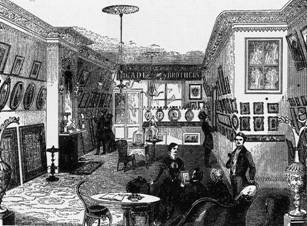 Meade Brothers' Daguerreotype Gallery in New York, um 1853