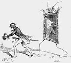 Grandville: Der laufende Spiegel, 1843