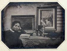 Anonym: Junges Mädchen im Spiegel, 1841