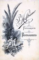 Untersatzkarton von P. Hofbauer in Fischamend, 1898