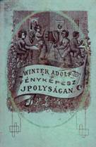 Untersatzkarton von Adolf Winter in Ipolyságan, um 1875