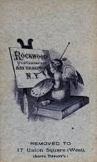 Untersatzkarton von Geo C. Rockwood, 1890