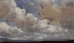 Johan Christian Dahl: Wolkenstudie mit Horizont, 1832