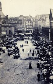 Jules Déplanque: Markt in Paris, um 1865