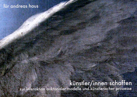 Anonym: Einladungskarte zu einem „Colloquium für Andreas Haus zum fünfundsechzigsten Geburtstag“ am 18. Februar 2006