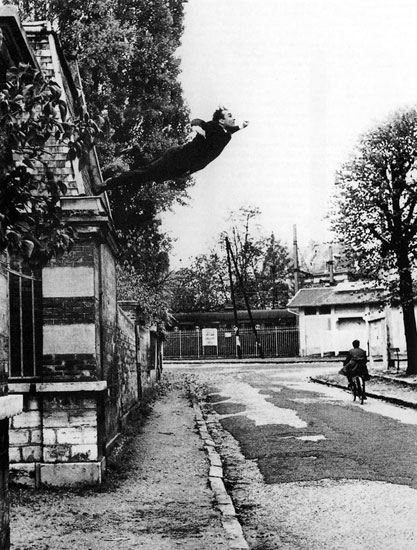 Harry Shunk: „Der Mensch im Raum. Der Maler des Raumes stürzt in die Leere“, 1960 