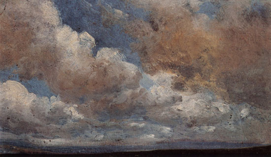 Johan Christian Dahl: Wolkenstudie mit Horizont, 1832