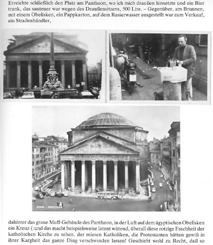 Ausschnitt von Seite 125 aus: Rolf Dieter Brinkmann, Rom, Blicke, Reinbek bei Hamburg: Rowohlt Taschenbuchverlag, 1986