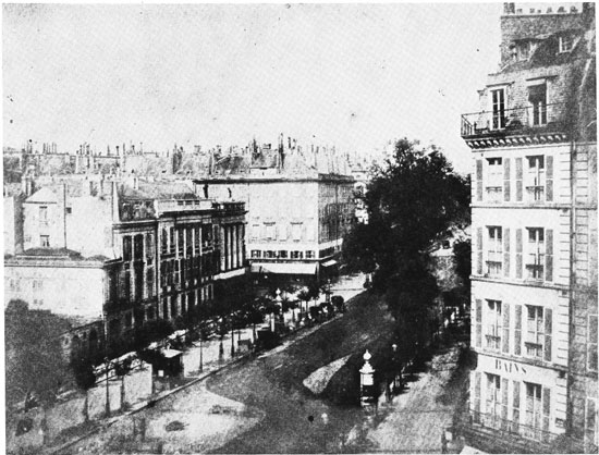 William Henry Fox Talbot: „Tafel II. Ansicht der Pariser Boulevards“, [1843